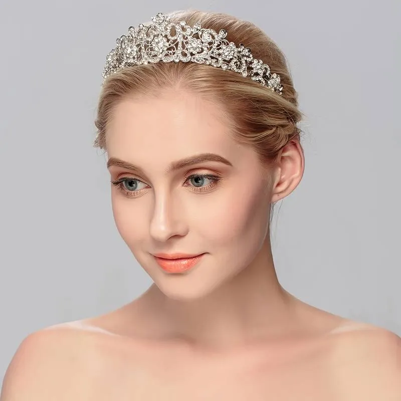 1920s Vintage Antique Inspired Crystal Bridal Tiara