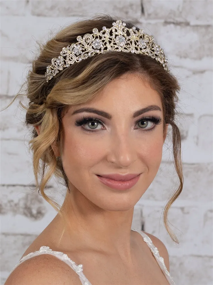 1920s Vintage Antique Inspired Crystal Bridal Tiara