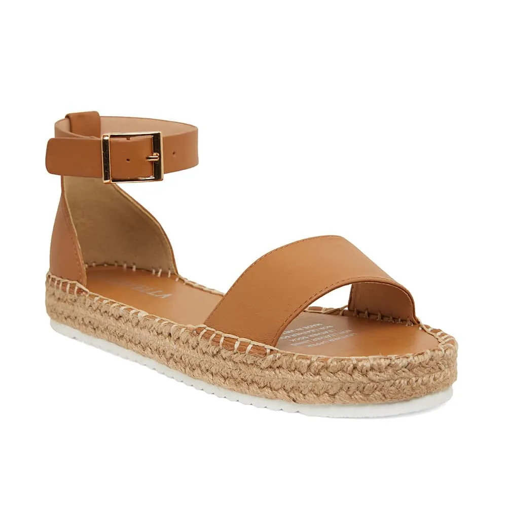 Ballad Espadrille in Tan Leather