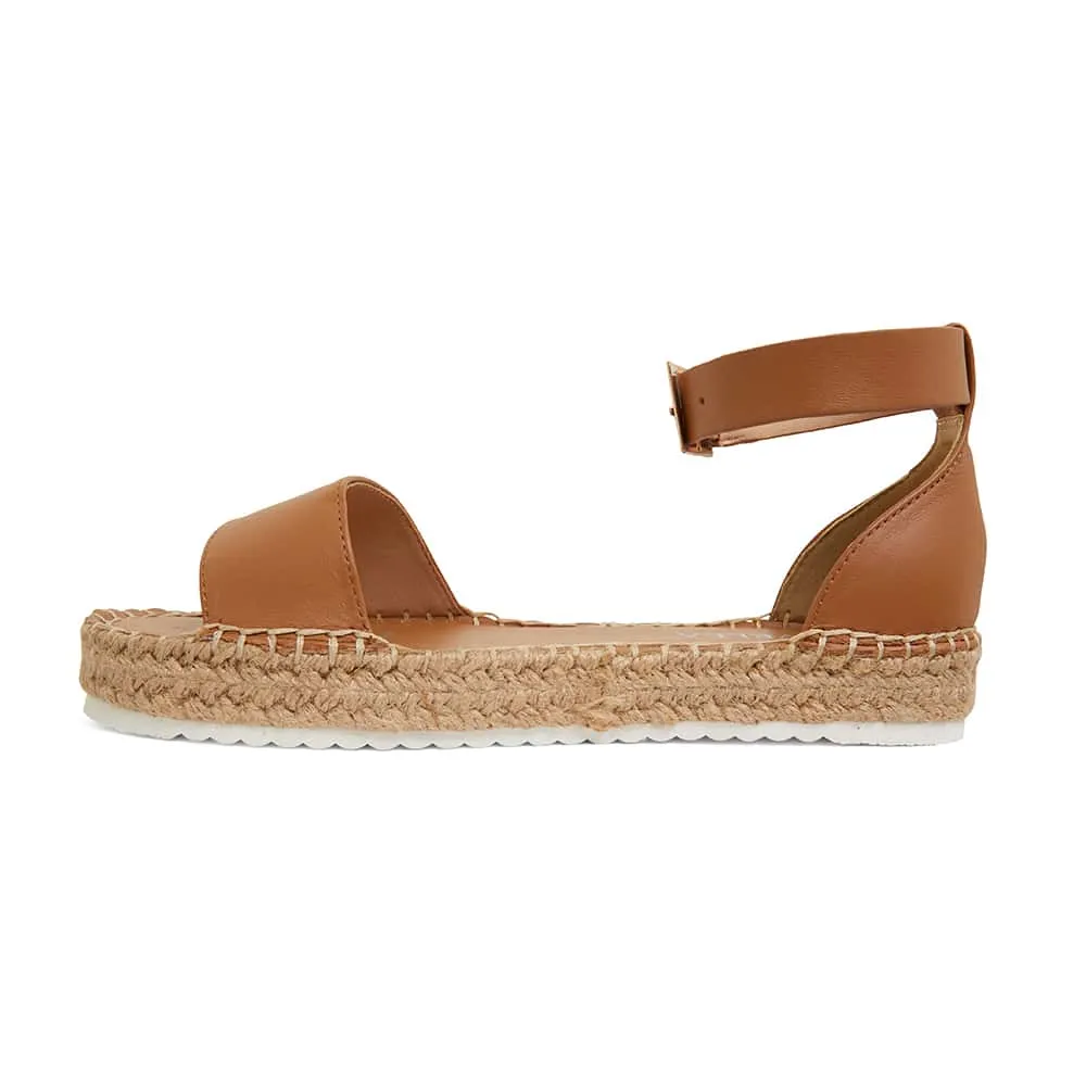 Ballad Espadrille in Tan Leather