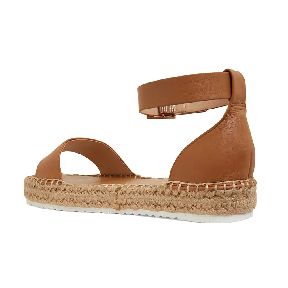 Ballad Espadrille in Tan Leather