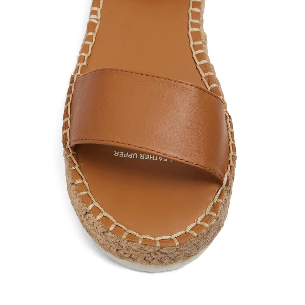 Ballad Espadrille in Tan Leather