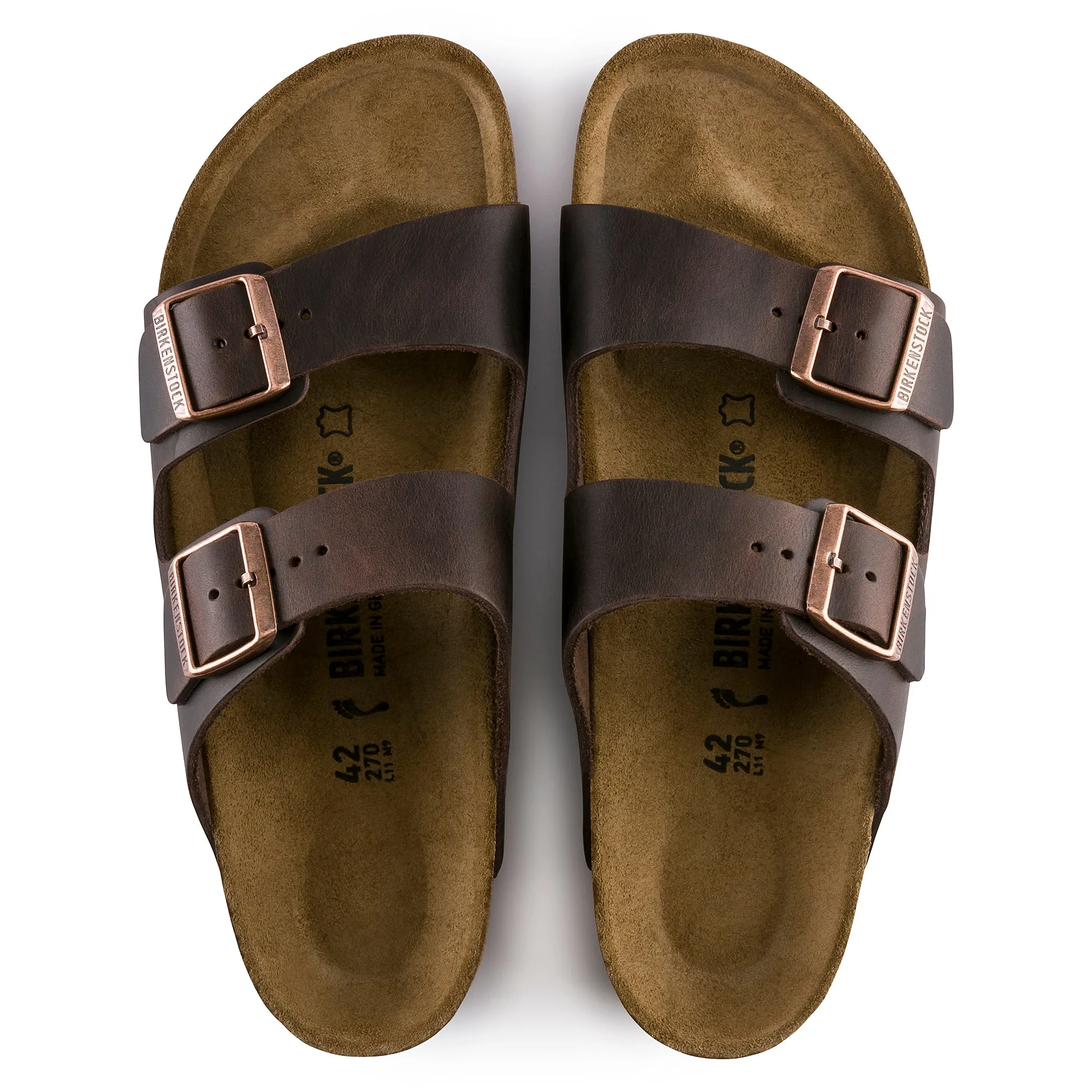 Birkenstock Arizona Oiled Leather Color: Habana (MEDIUM/NARROW WIDTH)