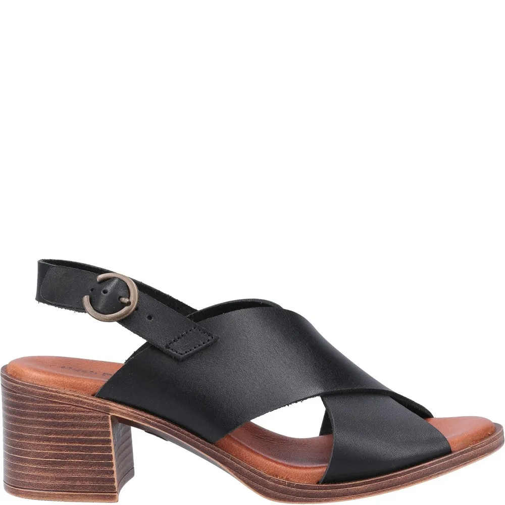 Black Gabrielle Heeled Sandals