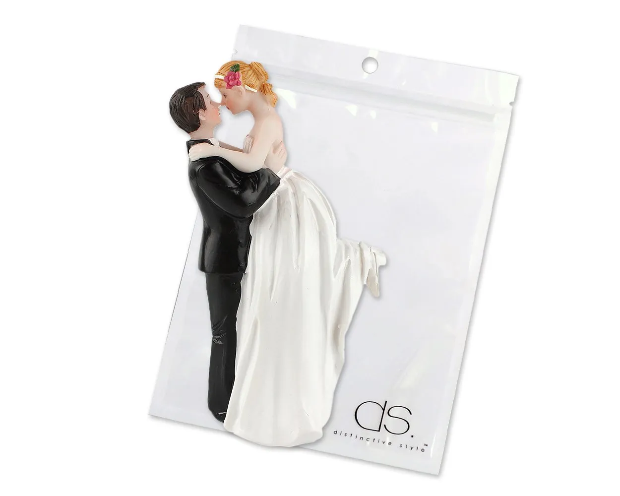 Bride and Groom Cake Topper Cake Figurine for Wedding Cake Decoration