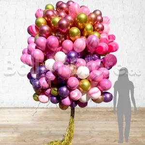 Chrome Agate Helium Balloons Big Bulk Bunch - 150count