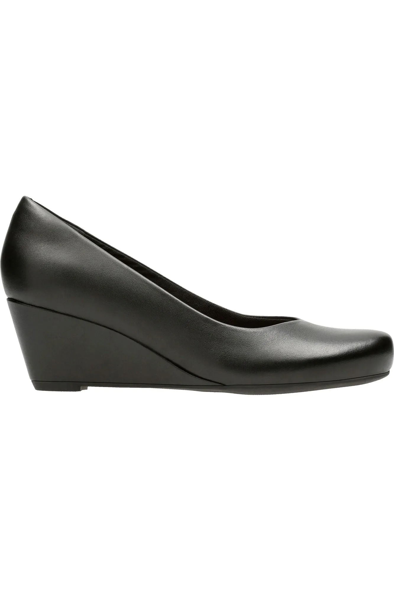 Clarks Flores Tulip in Black leather