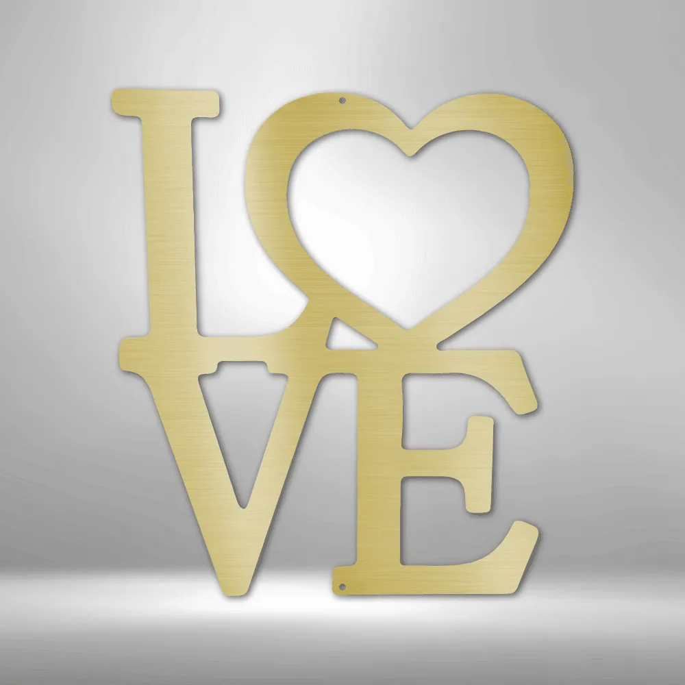 Classic Love - Steel Sign