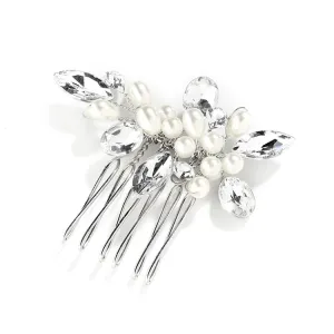 Crystal and Pearl Bridal Hair Comb