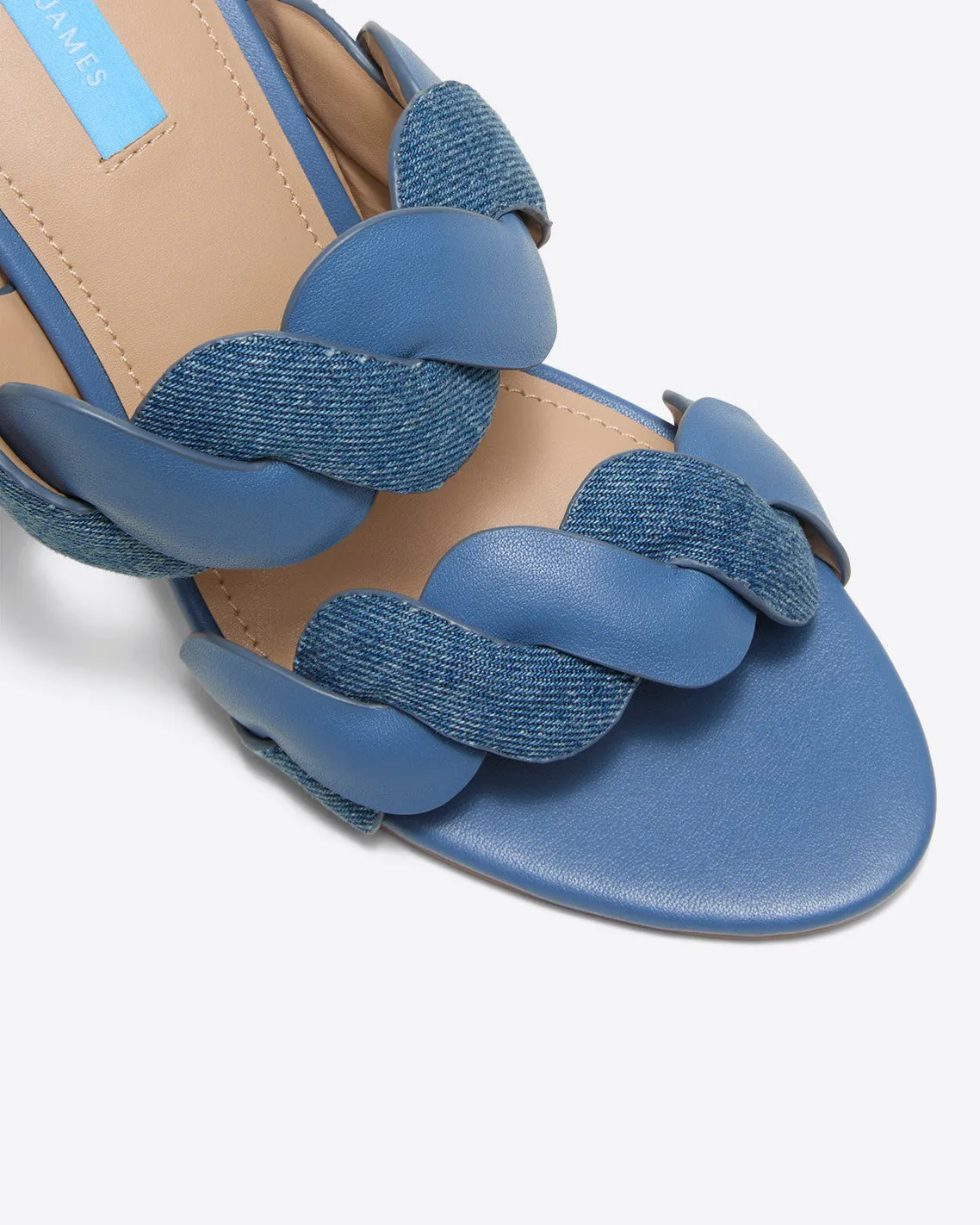 Dolly Heel Sandal in Chambray