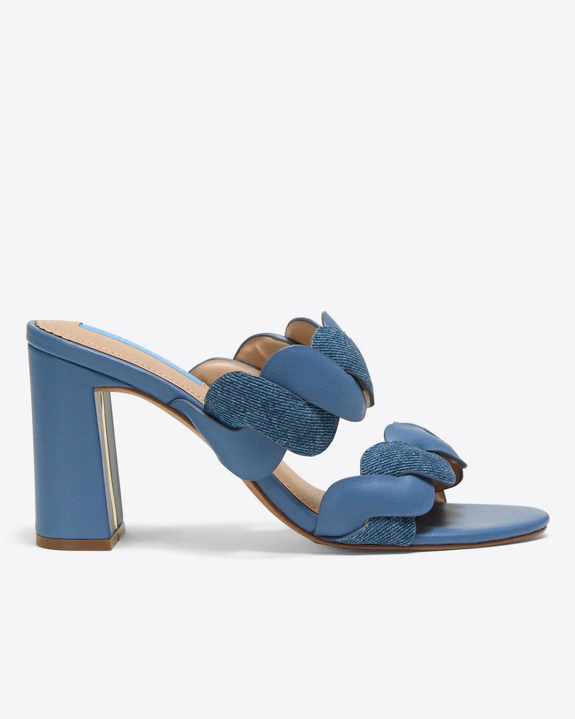 Dolly Heel Sandal in Chambray