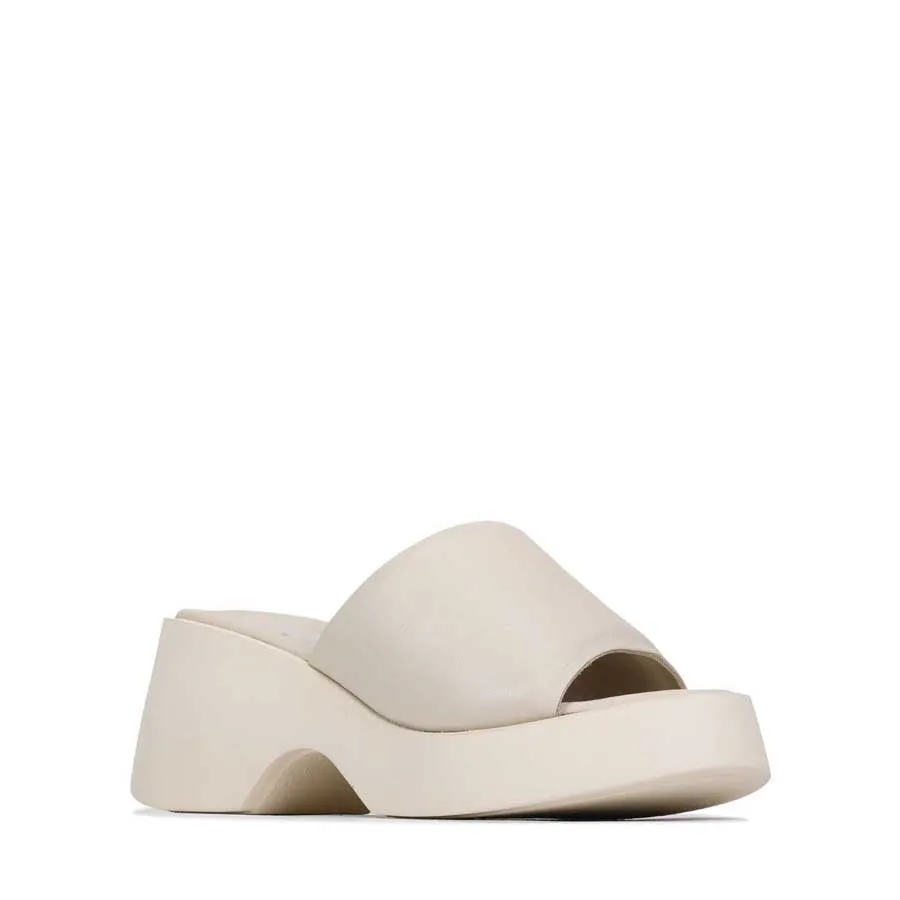 FLORIA CHUNKY WEDGE SLIDE LEATHER