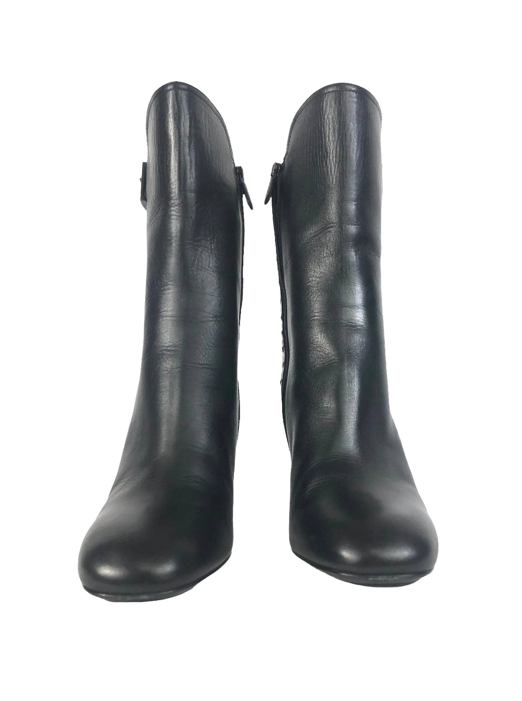 Intrecciato Leather Boots | Size US 8 - IT 38