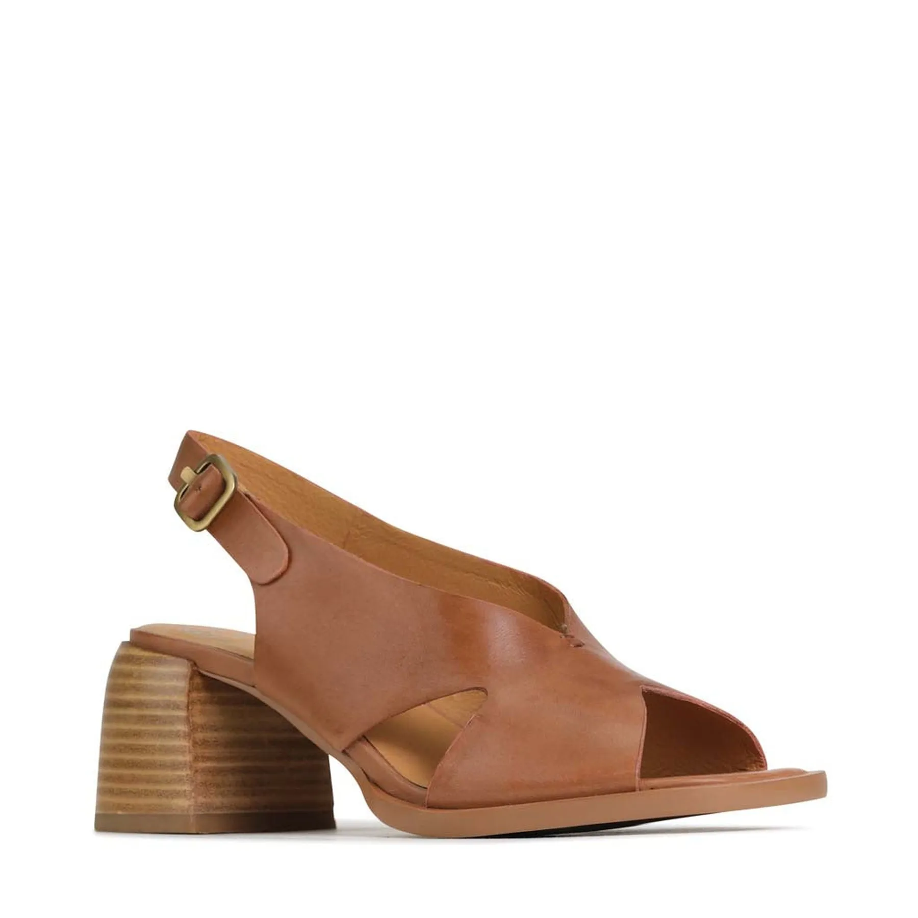 ISADORA BLOCK HEEL SANDALS LEATHER