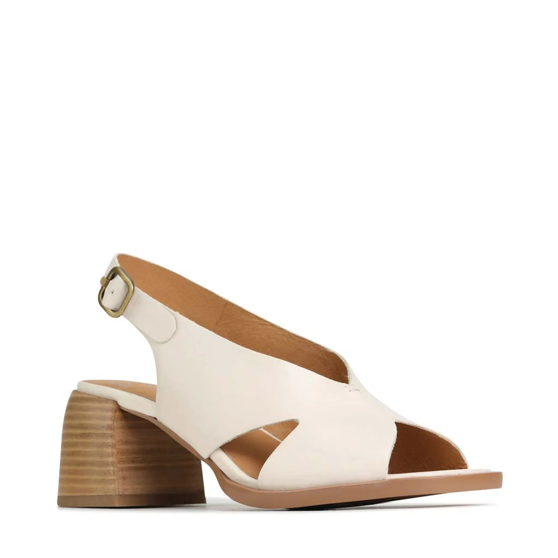 ISADORA BLOCK HEEL SANDALS LEATHER