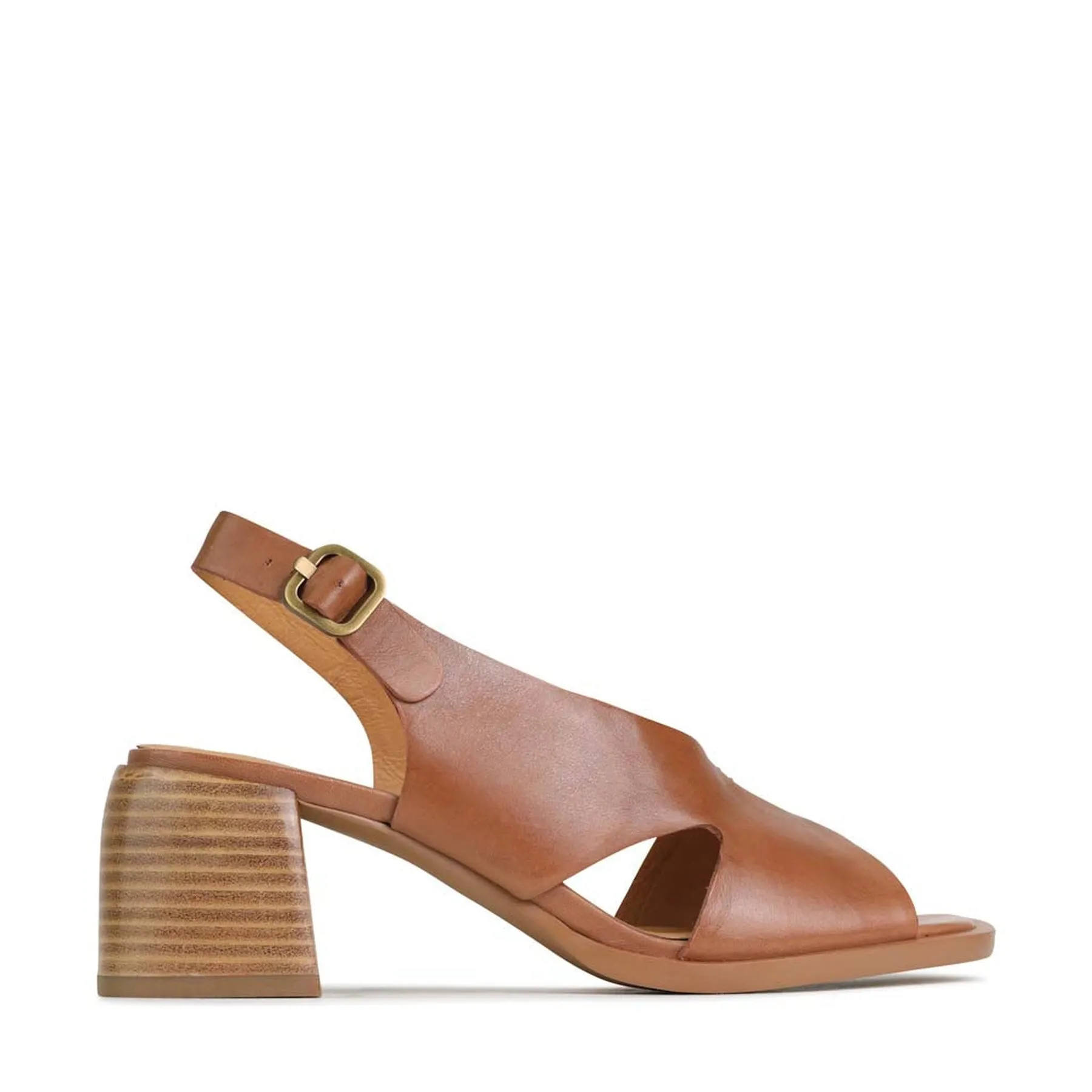 ISADORA BLOCK HEEL SANDALS LEATHER