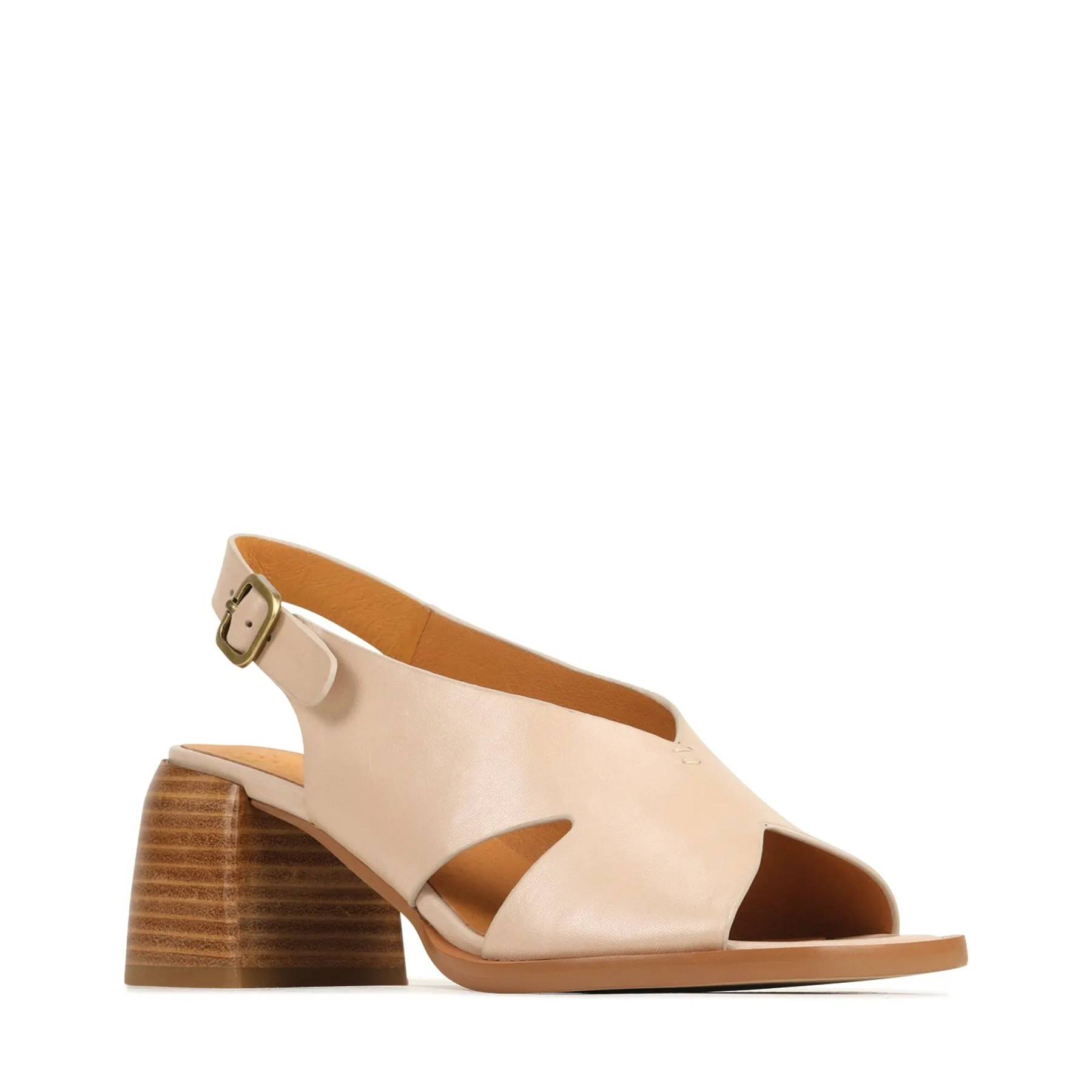 ISADORA BLOCK HEEL SANDALS LEATHER