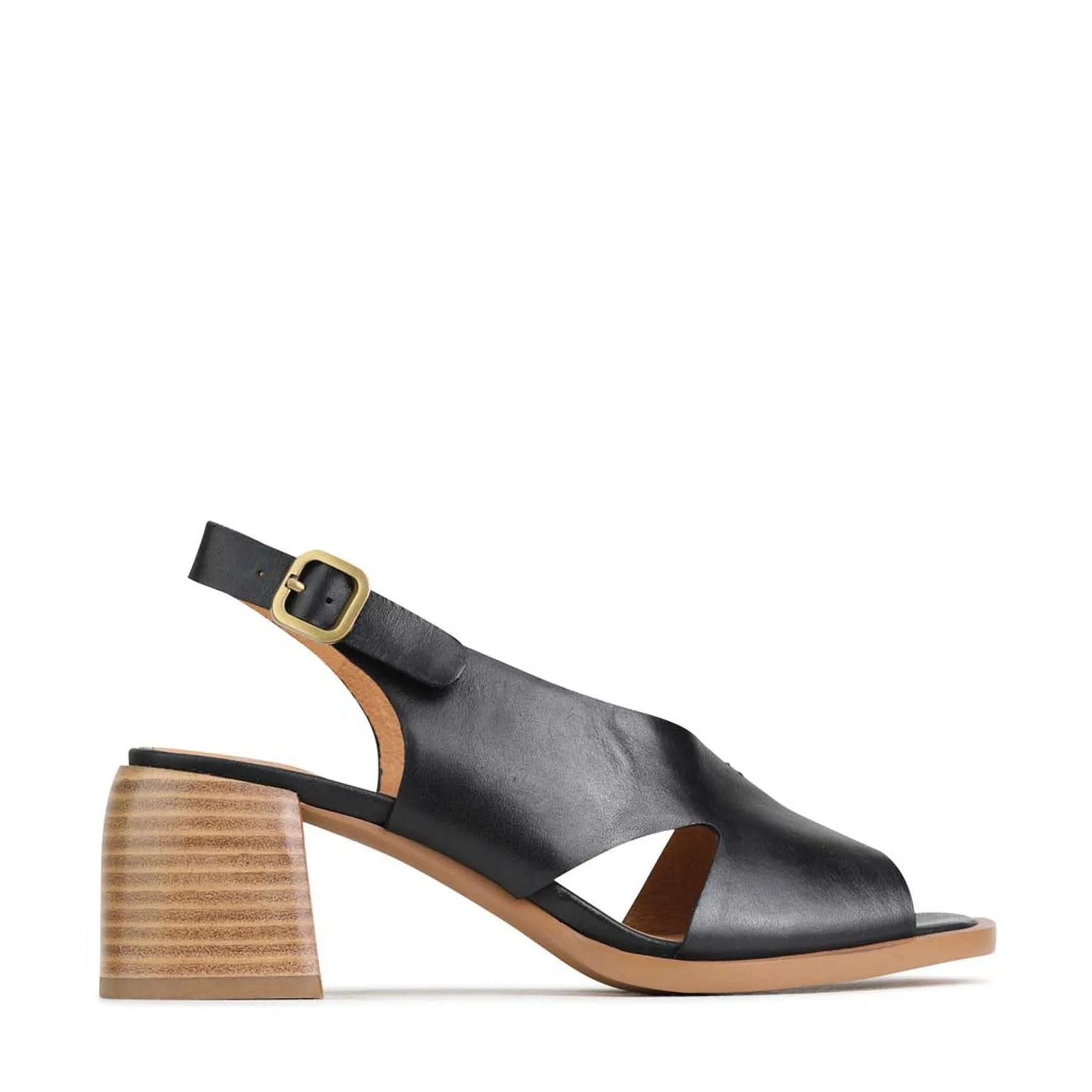 ISADORA BLOCK HEEL SANDALS LEATHER