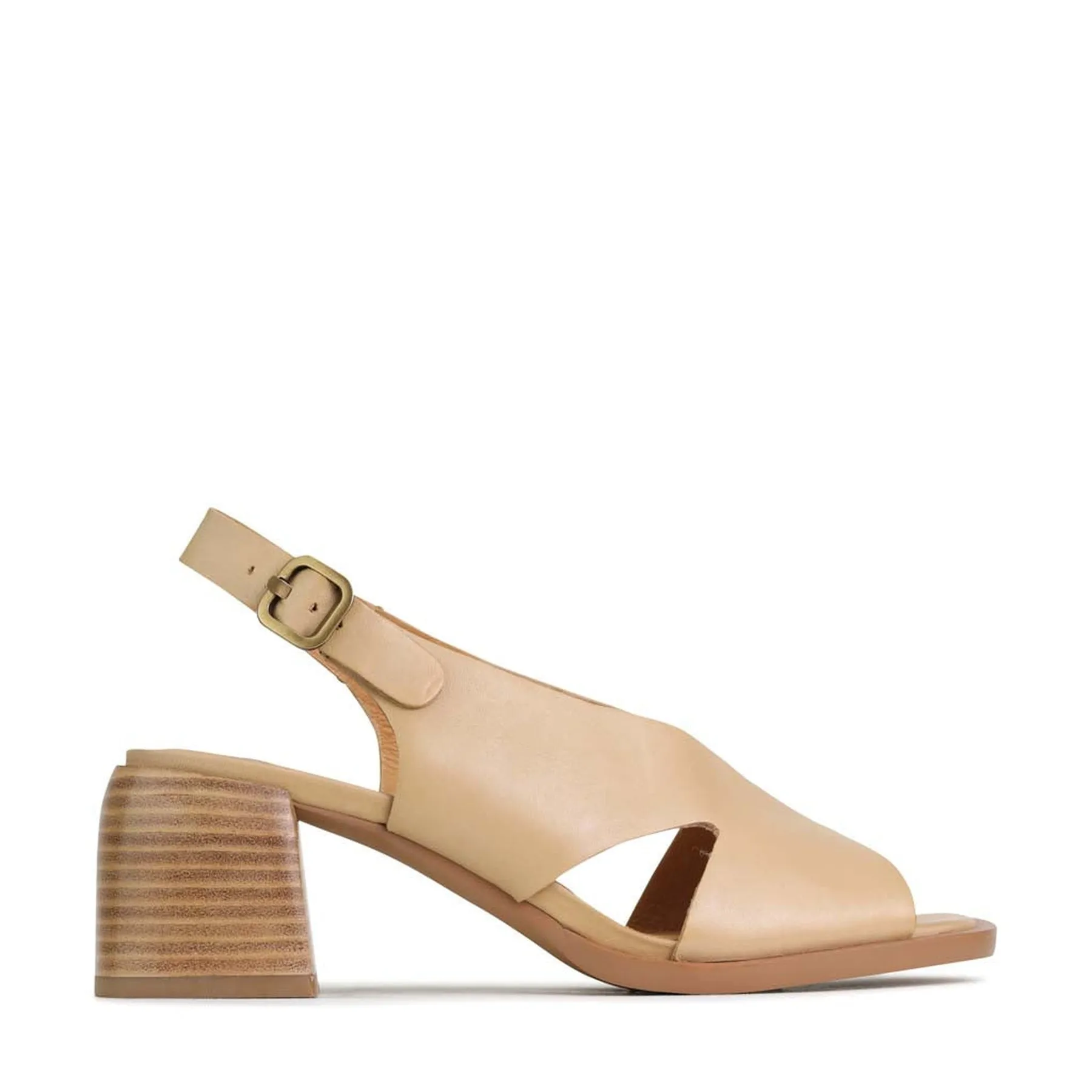 ISADORA BLOCK HEEL SANDALS LEATHER