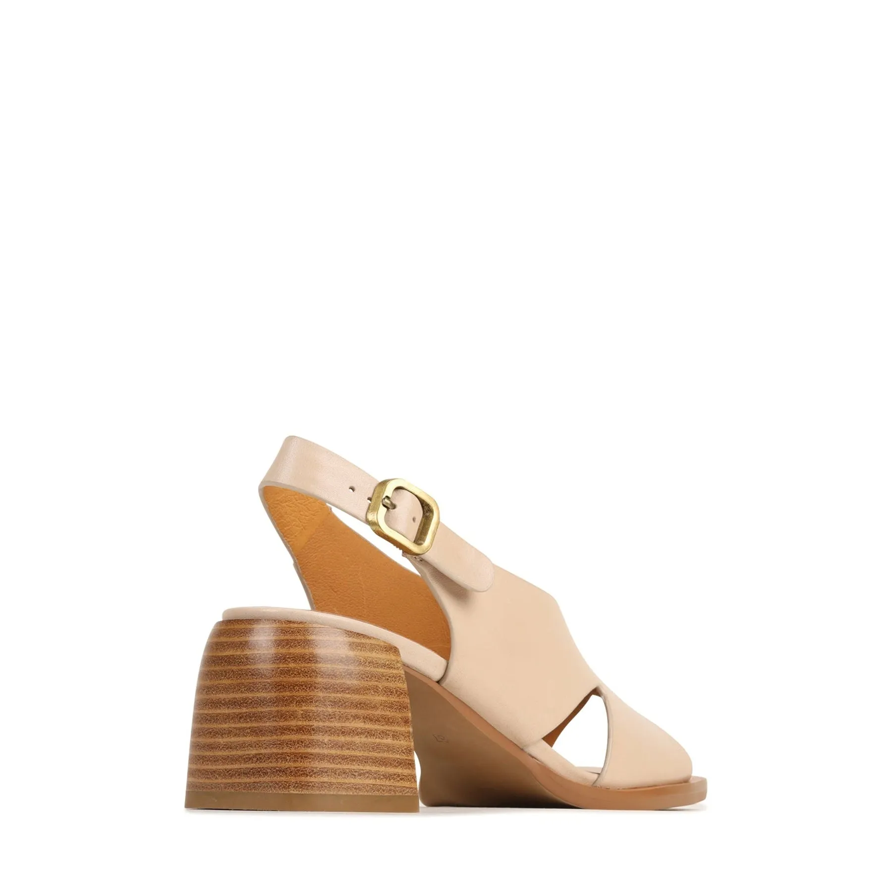 ISADORA BLOCK HEEL SANDALS LEATHER