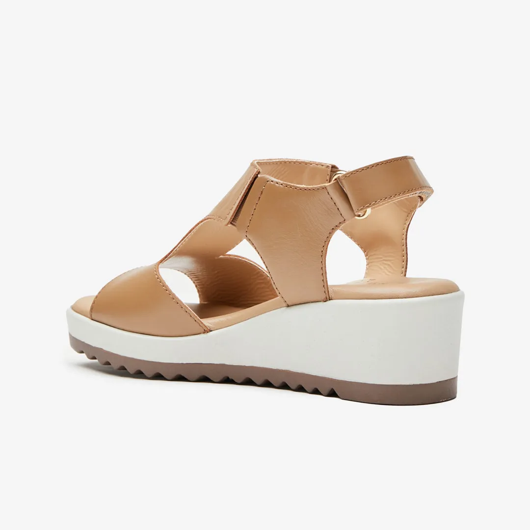 Kate T-Strap Velcro Sandals