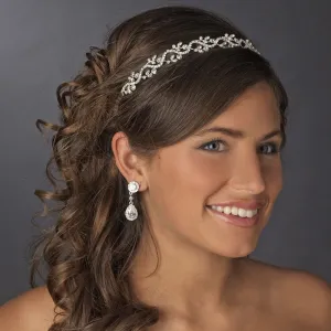 Lovely Crystal Encrusted Bridal Hair Vine Headpiece