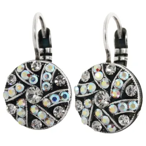 Mariana "On A Clear Day" Silver Plated Swirl Pavé Crystal Earrings, 1059/1 0011AB