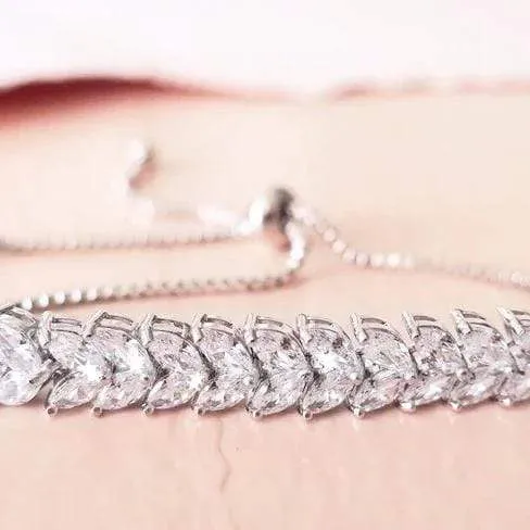 Marquise Crystal Tennis Bracelet