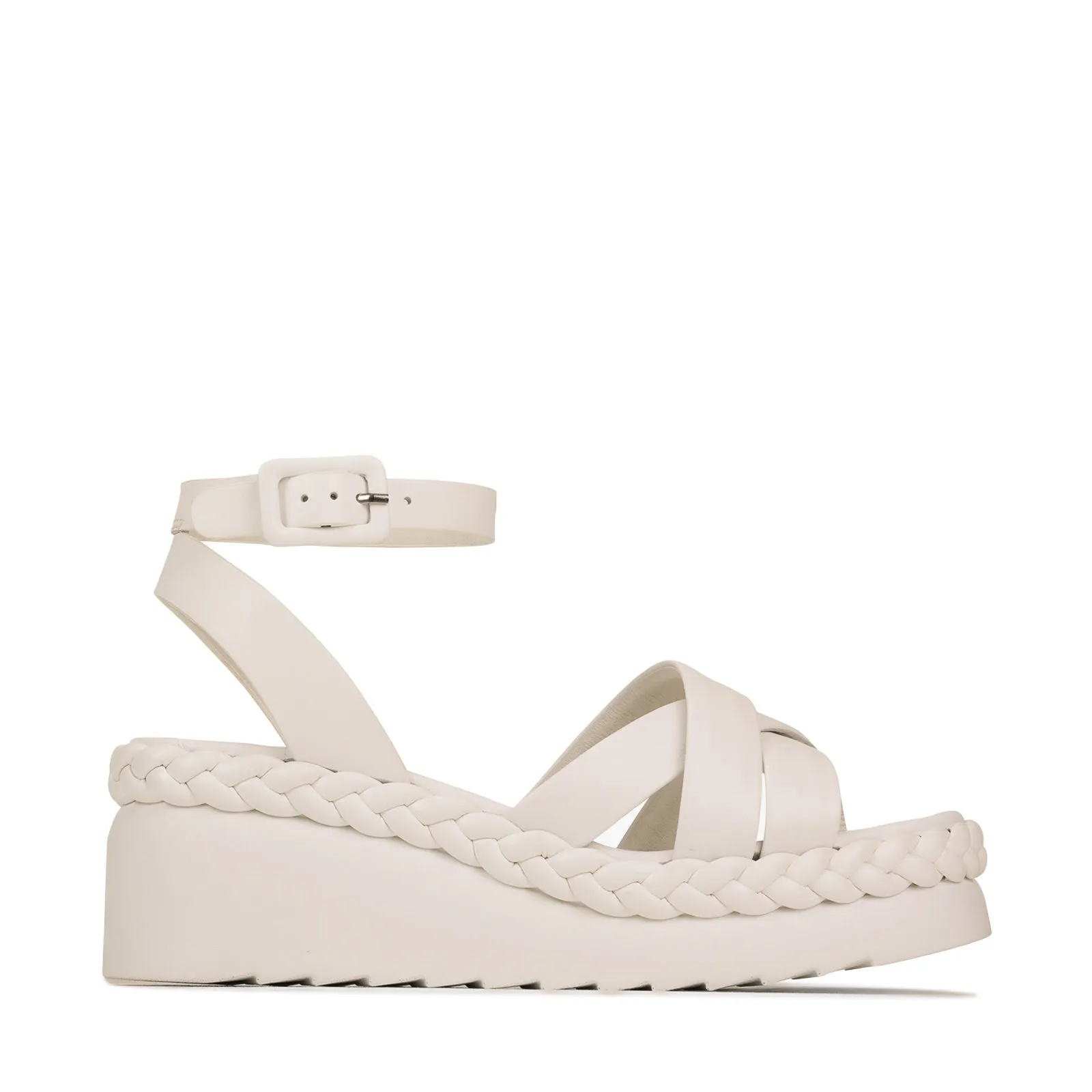 MELANA WEDGE SANDAL LEATHER