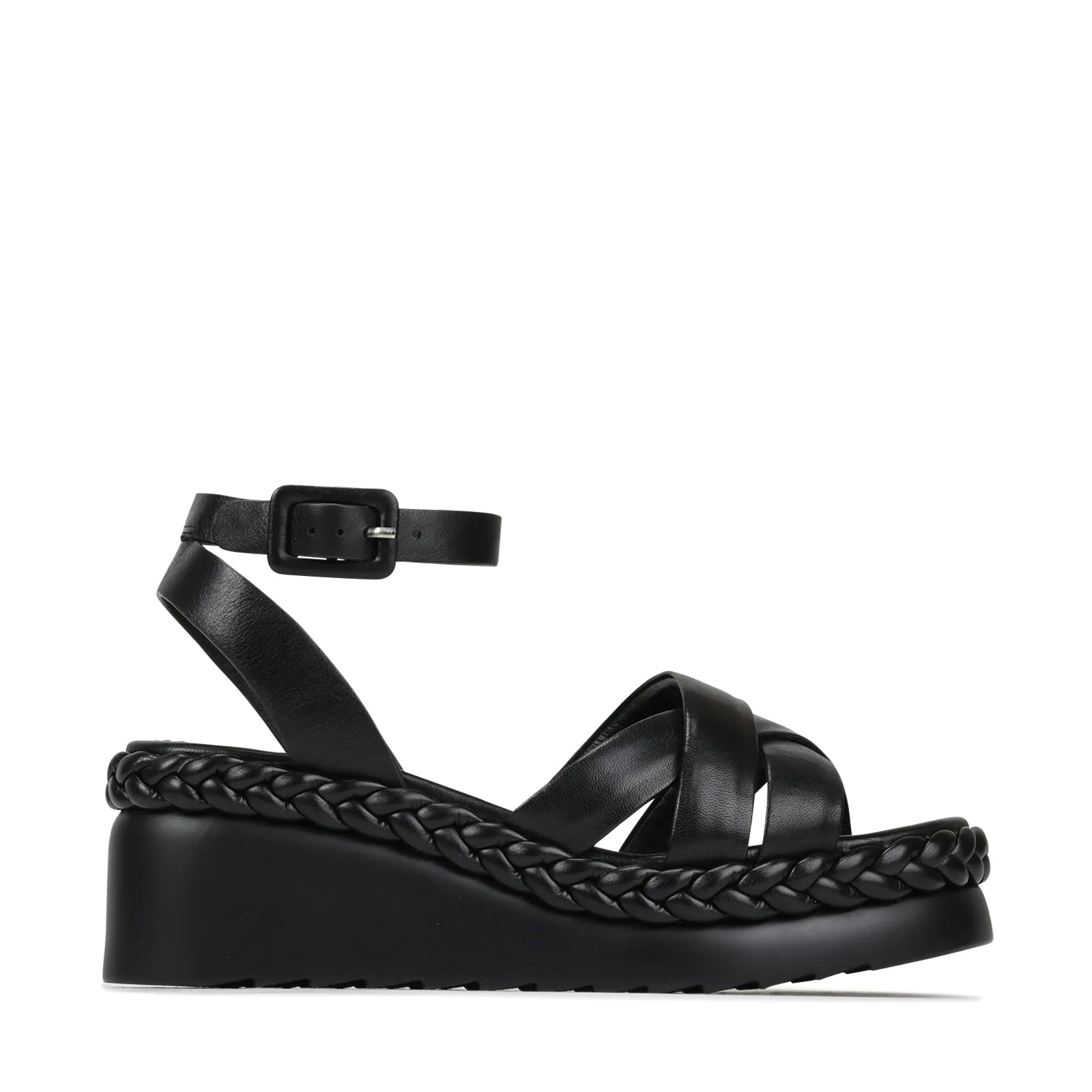 MELANA WEDGE SANDAL LEATHER