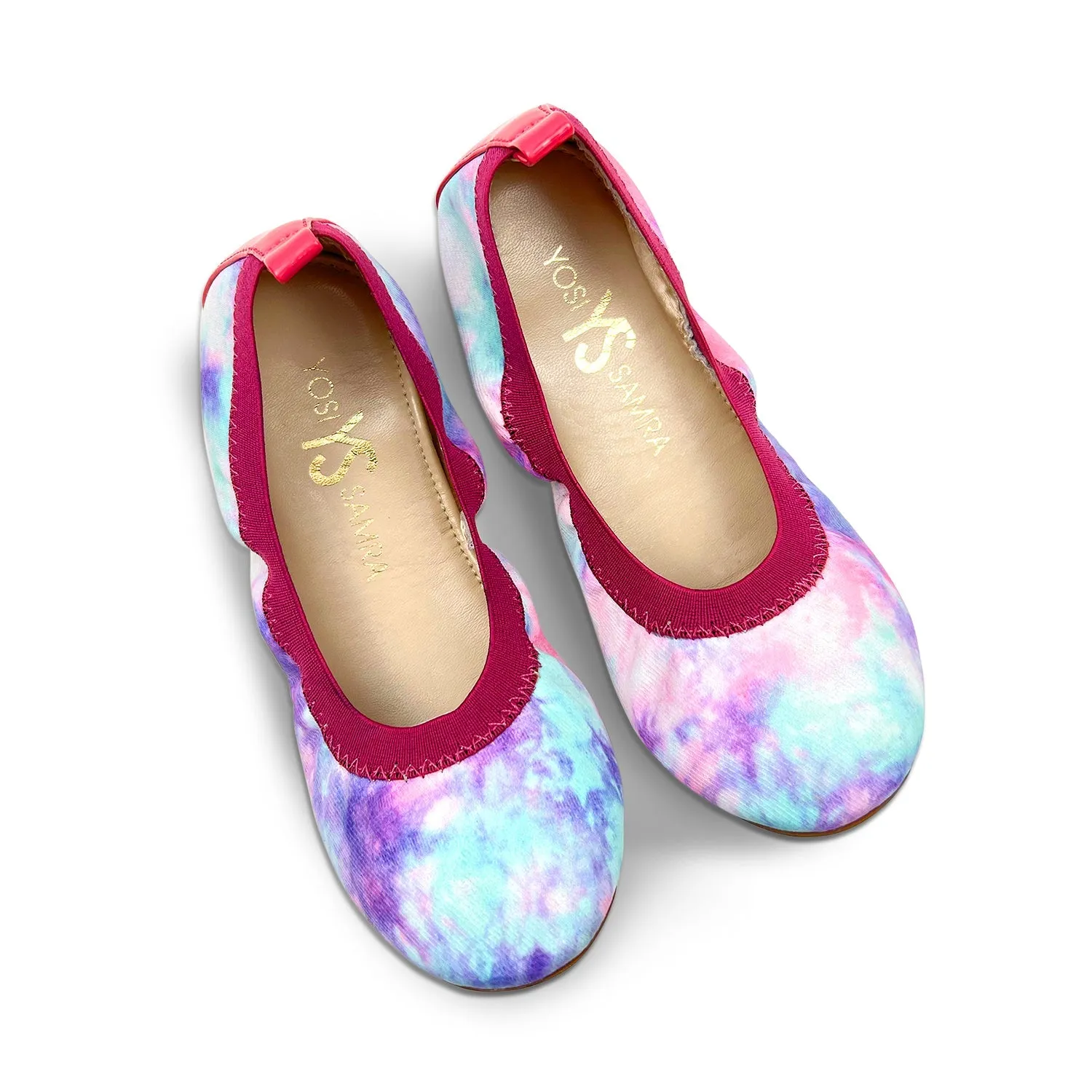 Miss Samara Ballet Flat In Pink Tie Dye - Kids