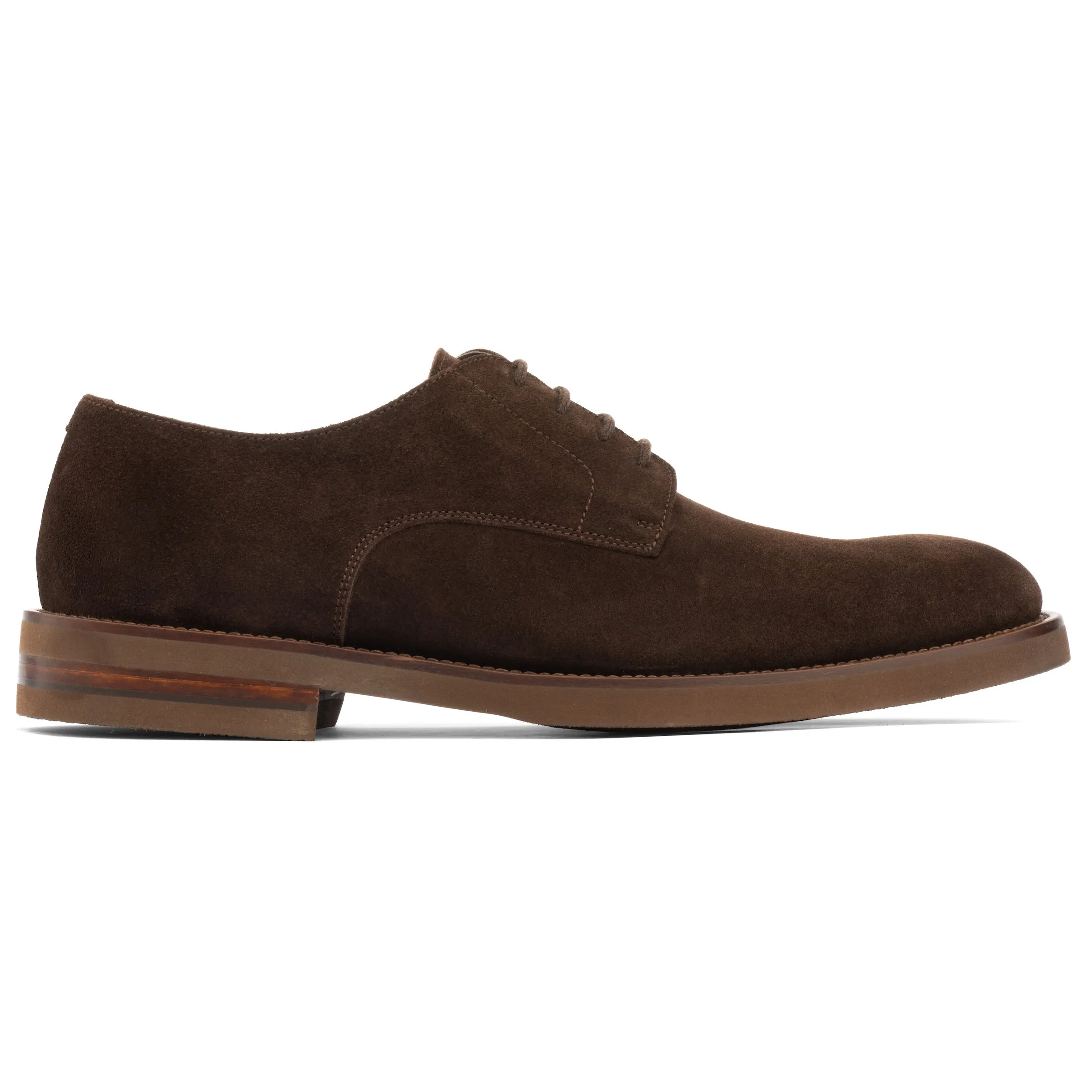 Peterson Dark Brown Suede Derby Lace Up