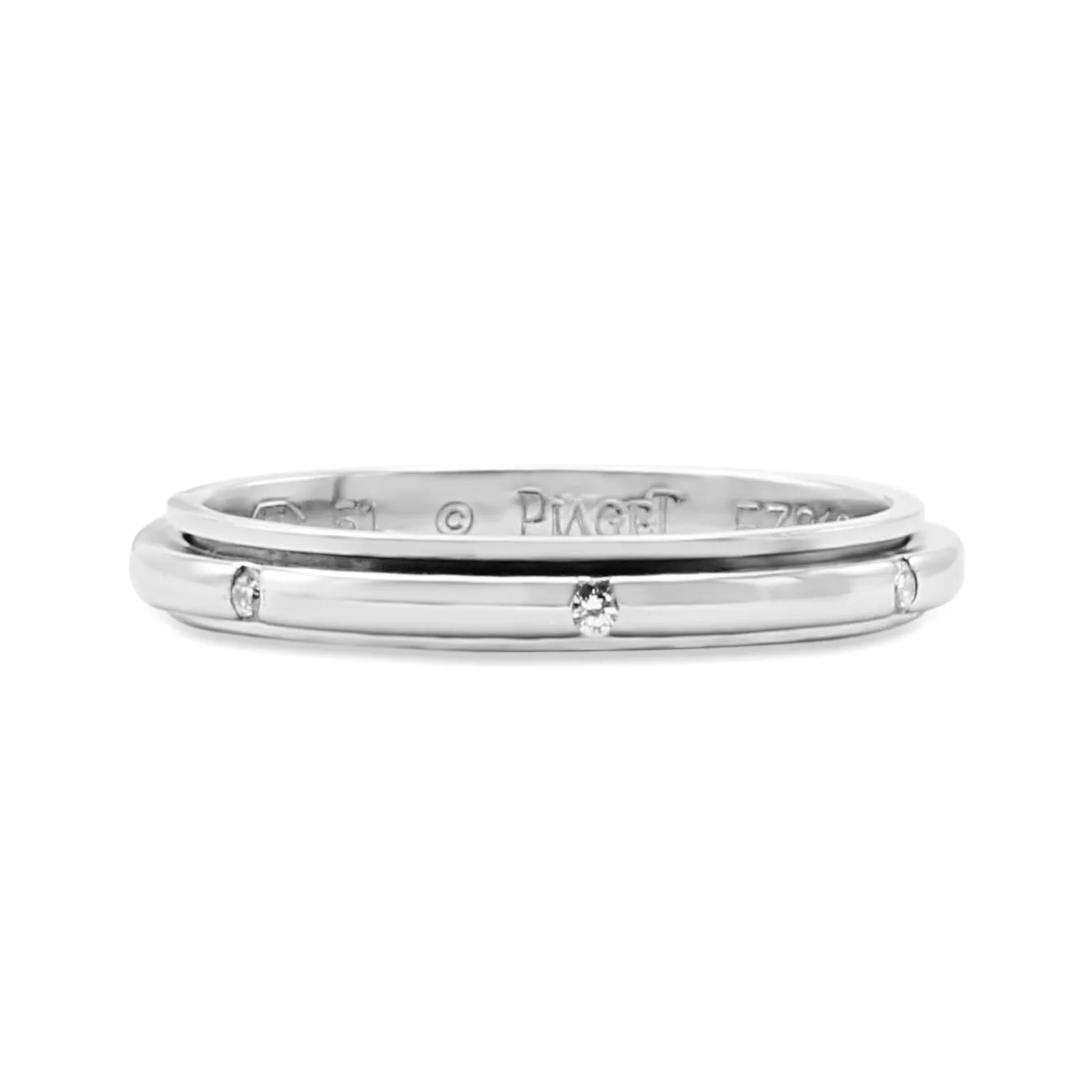 Piaget Diamond Set Possession Band Ring Size 51