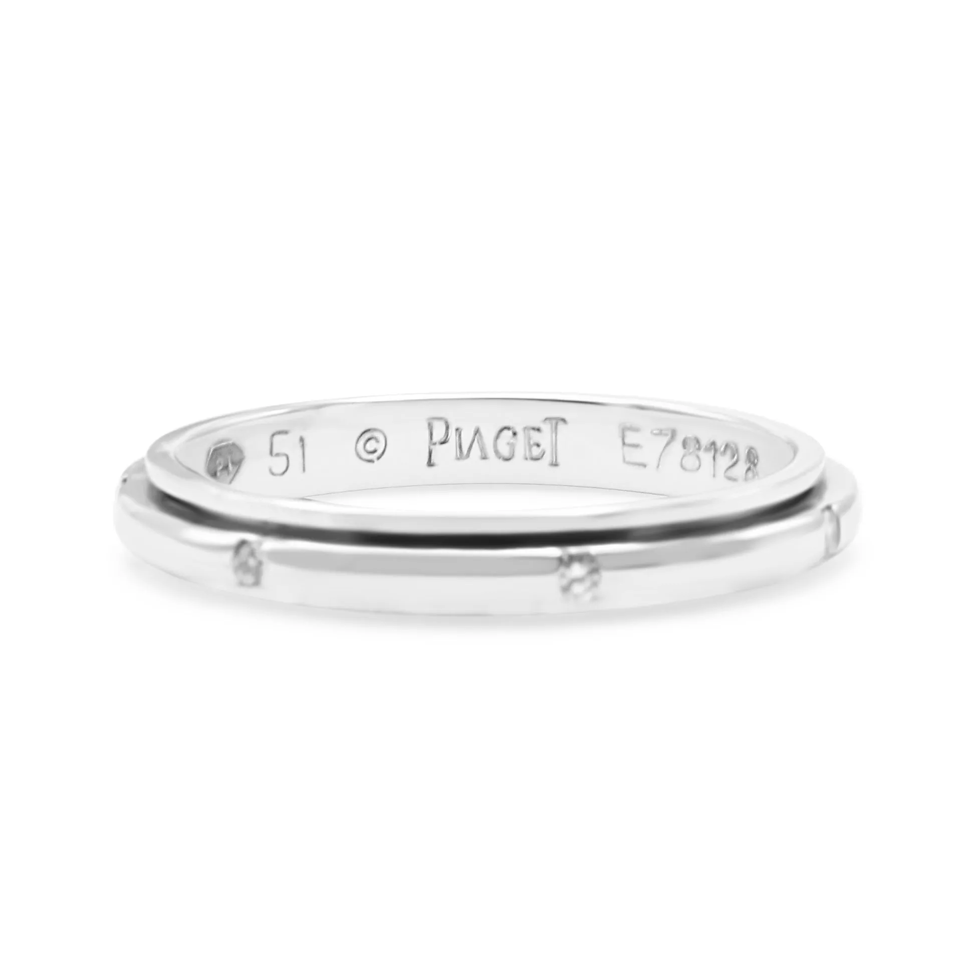 Piaget Diamond Set Possession Band Ring Size 51