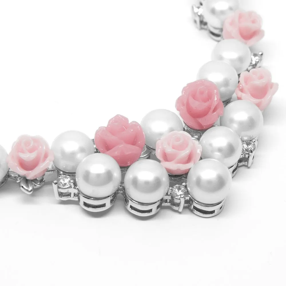 "La Vie en Rose" Cultured Pearl Necklace