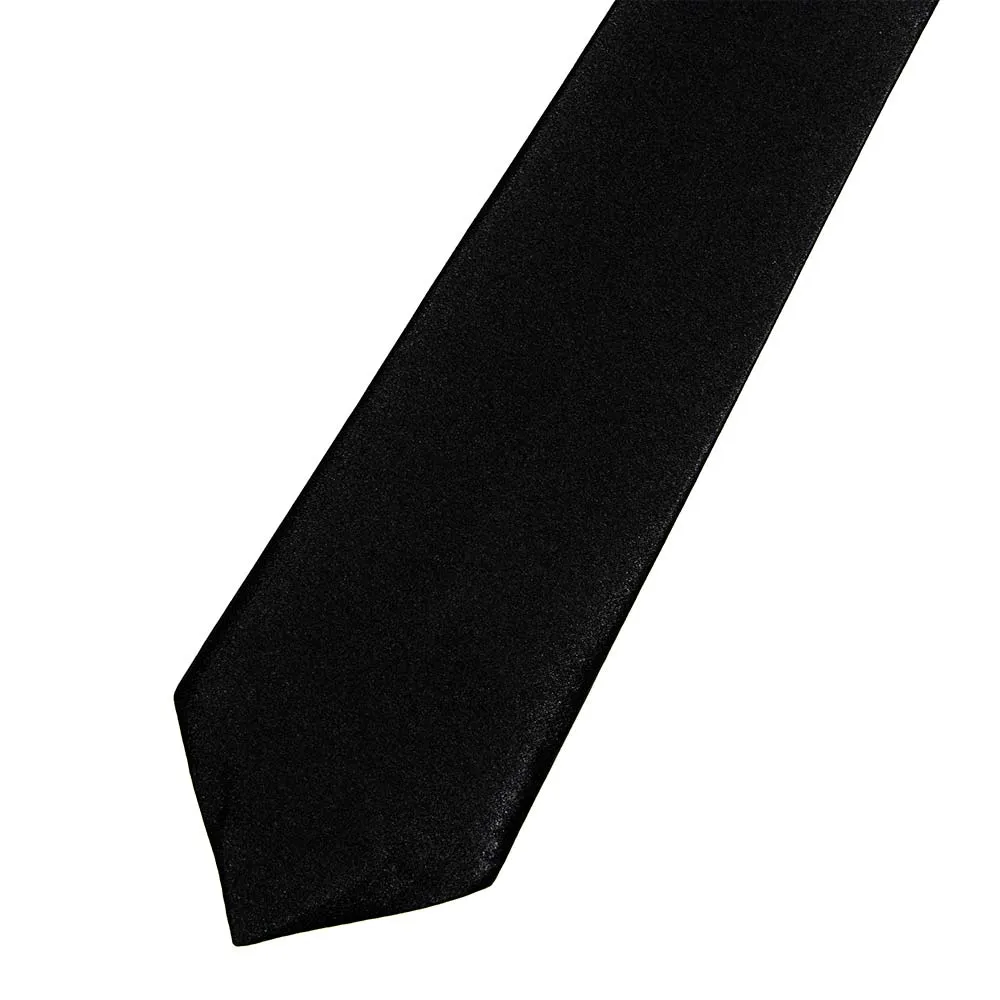 Silk Satin Black Tie