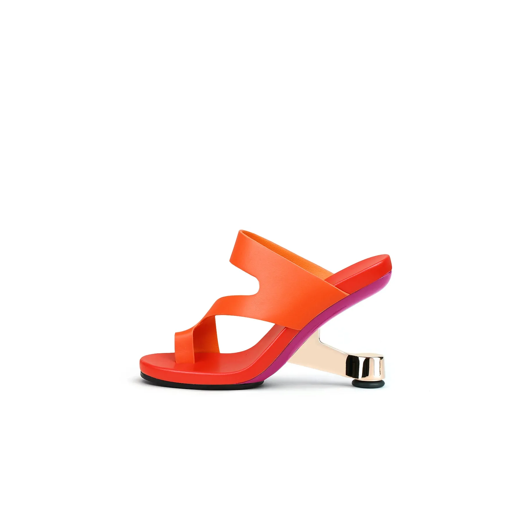 Single Toe Loop Pivot Heel Sandals