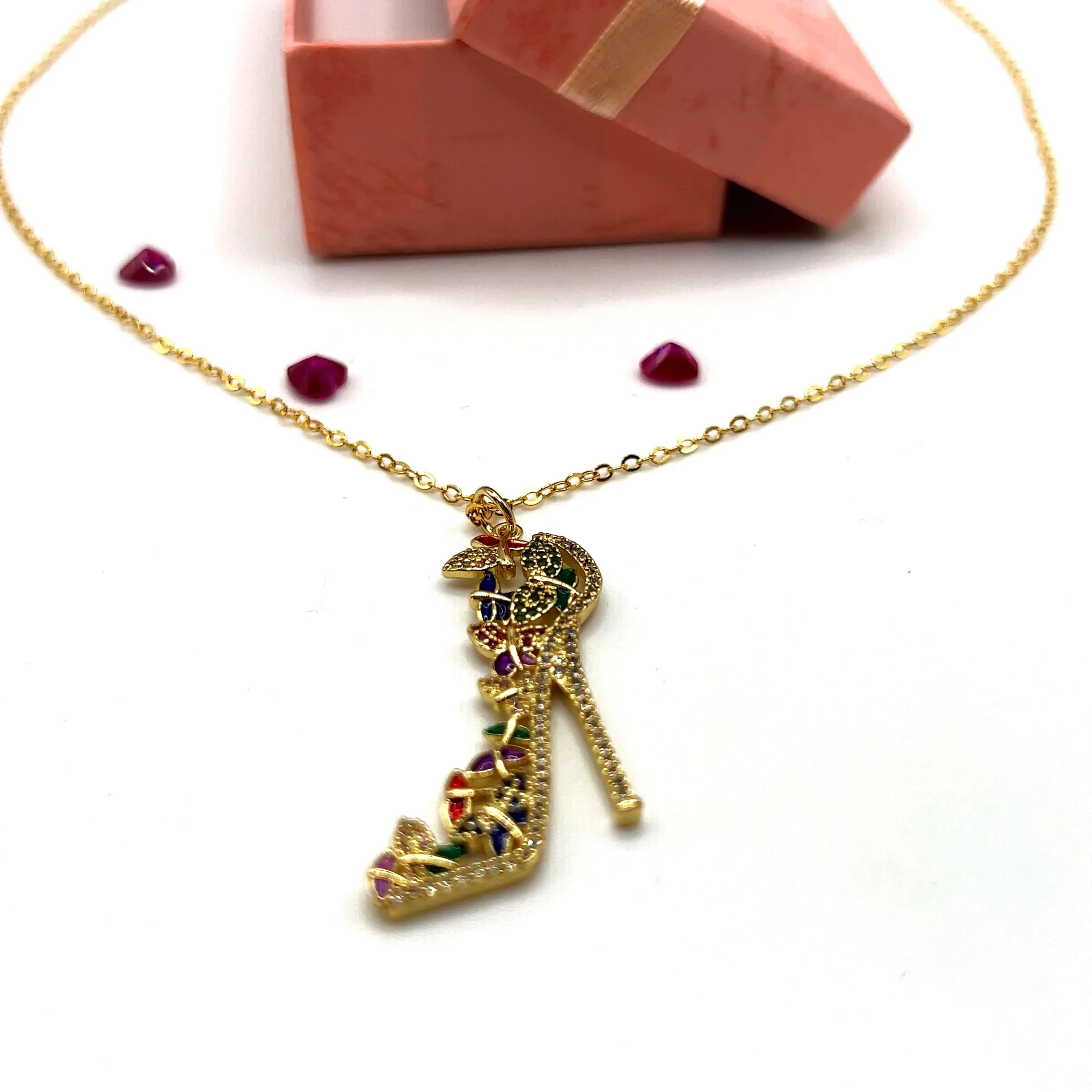 Sophistiquée High Heel Necklace- 18K Gold Filled