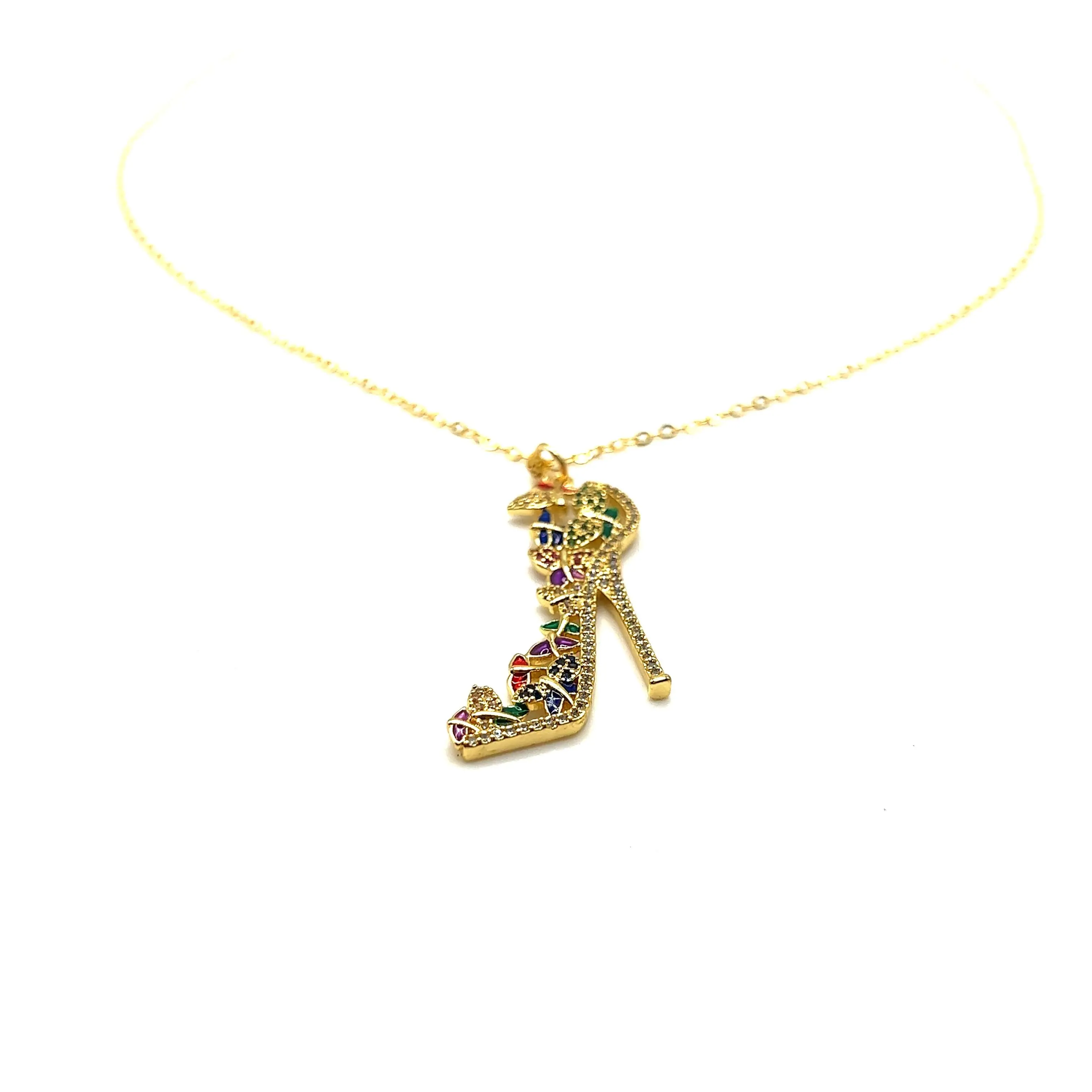 Sophistiquée High Heel Necklace- 18K Gold Filled