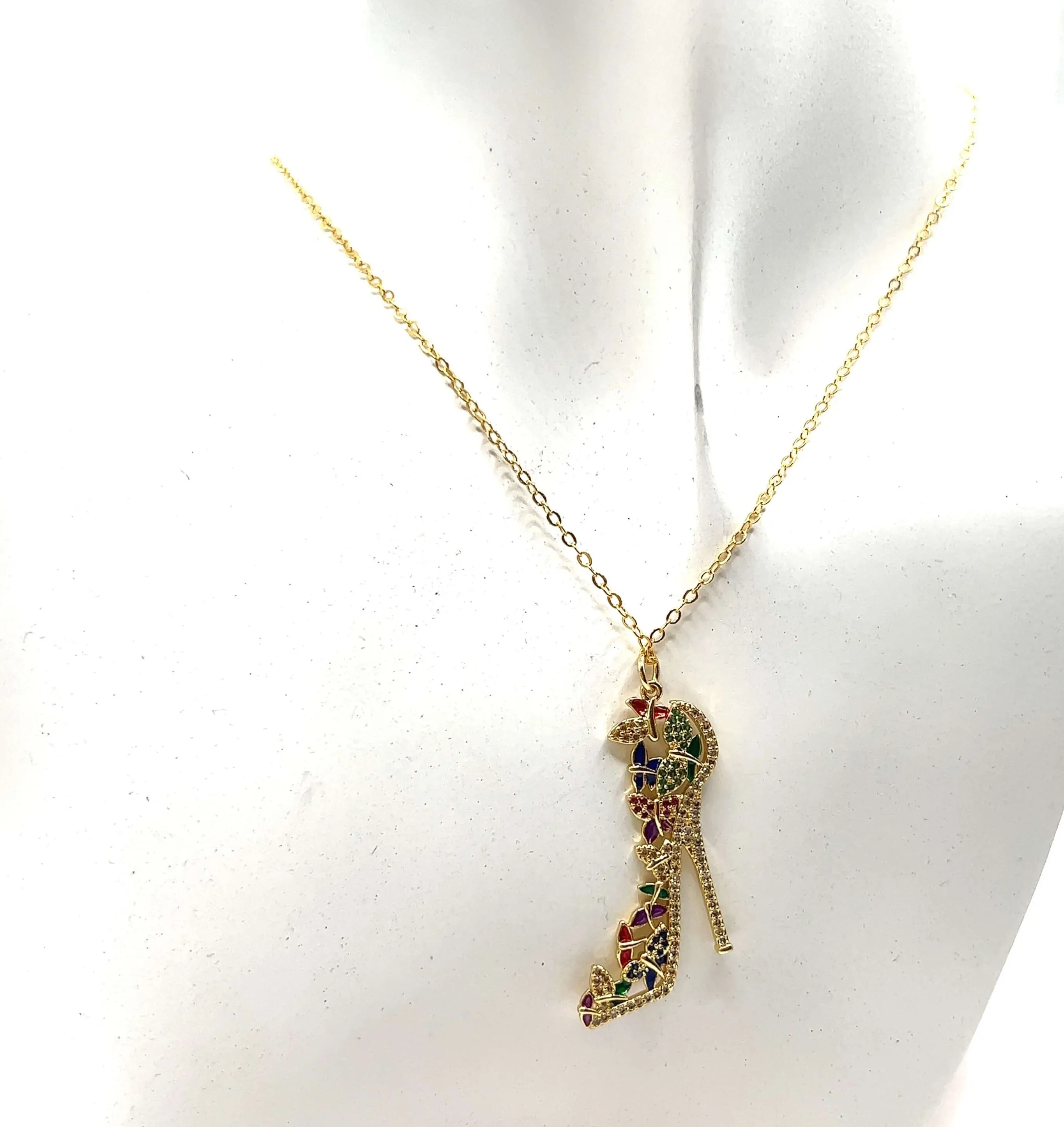 Sophistiquée High Heel Necklace- 18K Gold Filled