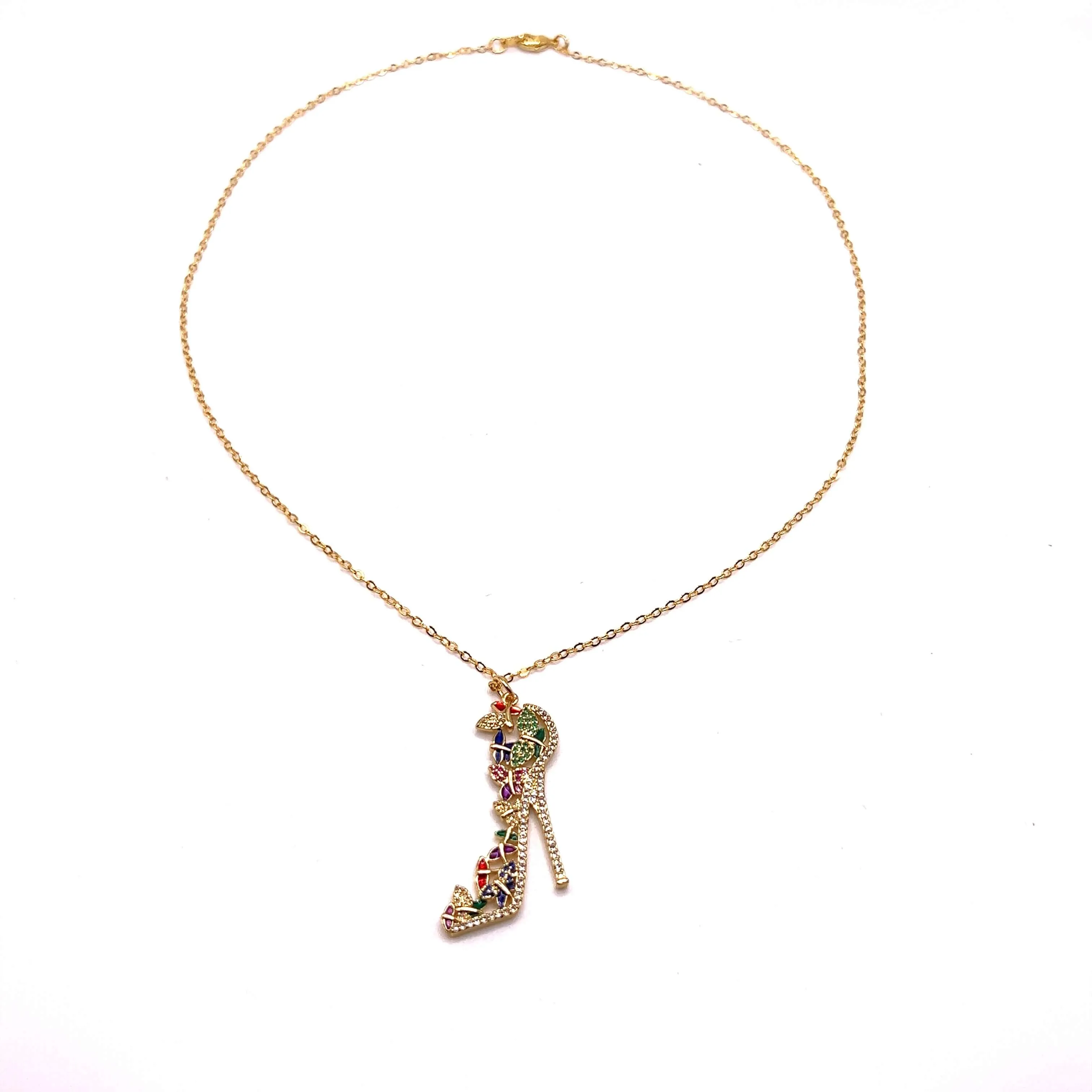 Sophistiquée High Heel Necklace- 18K Gold Filled