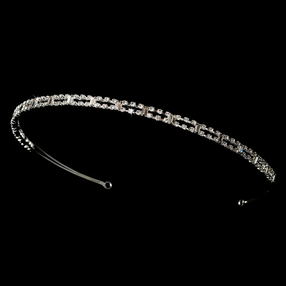 Sparkling Double Band Crystal Wedding Headband