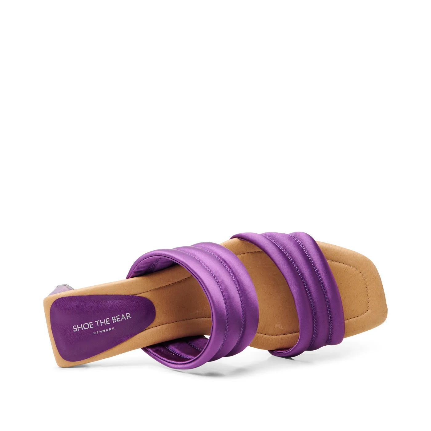 Sylvi heel textile - VIOLET SATIN