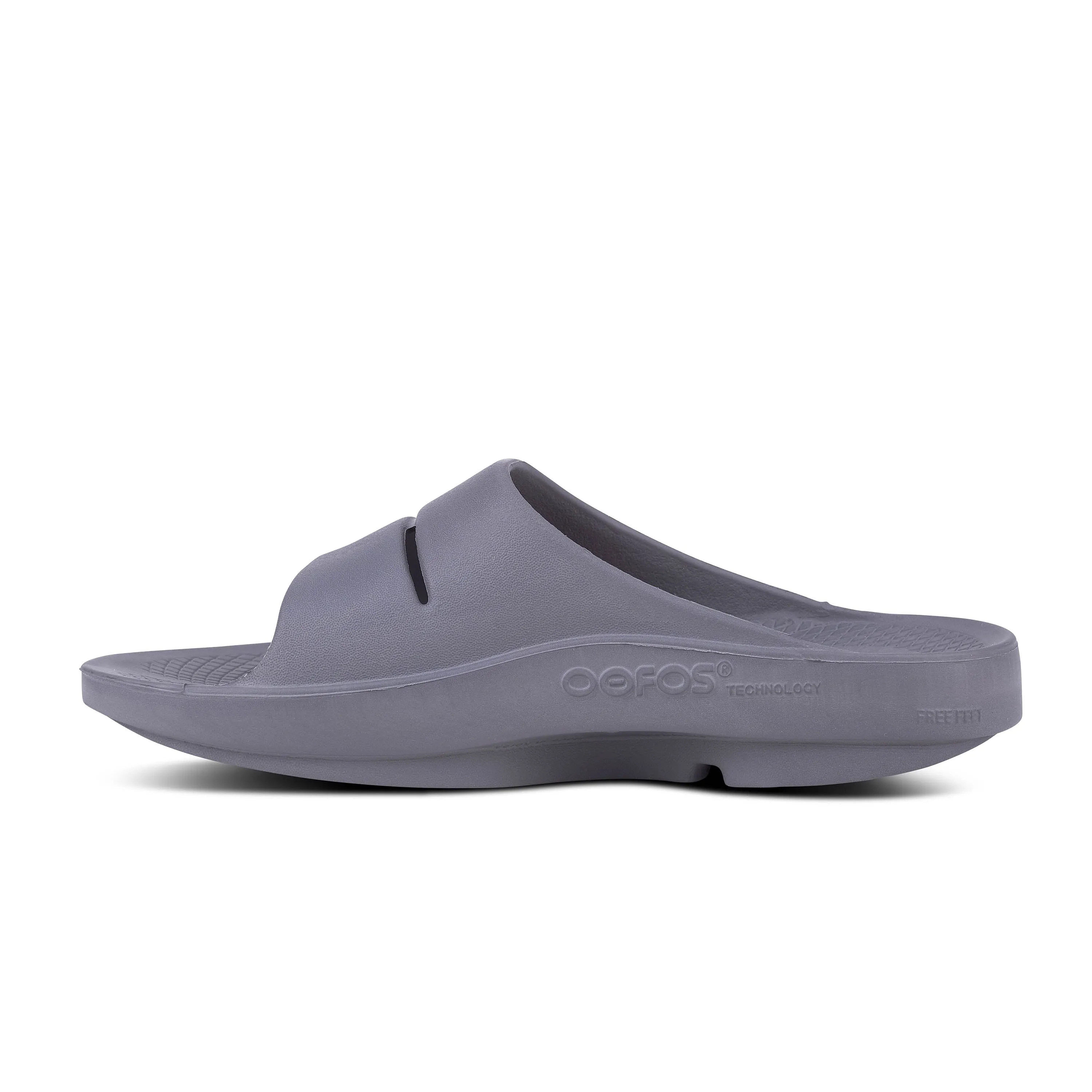 Unisex Oofos OOahh Slide Color: Slate