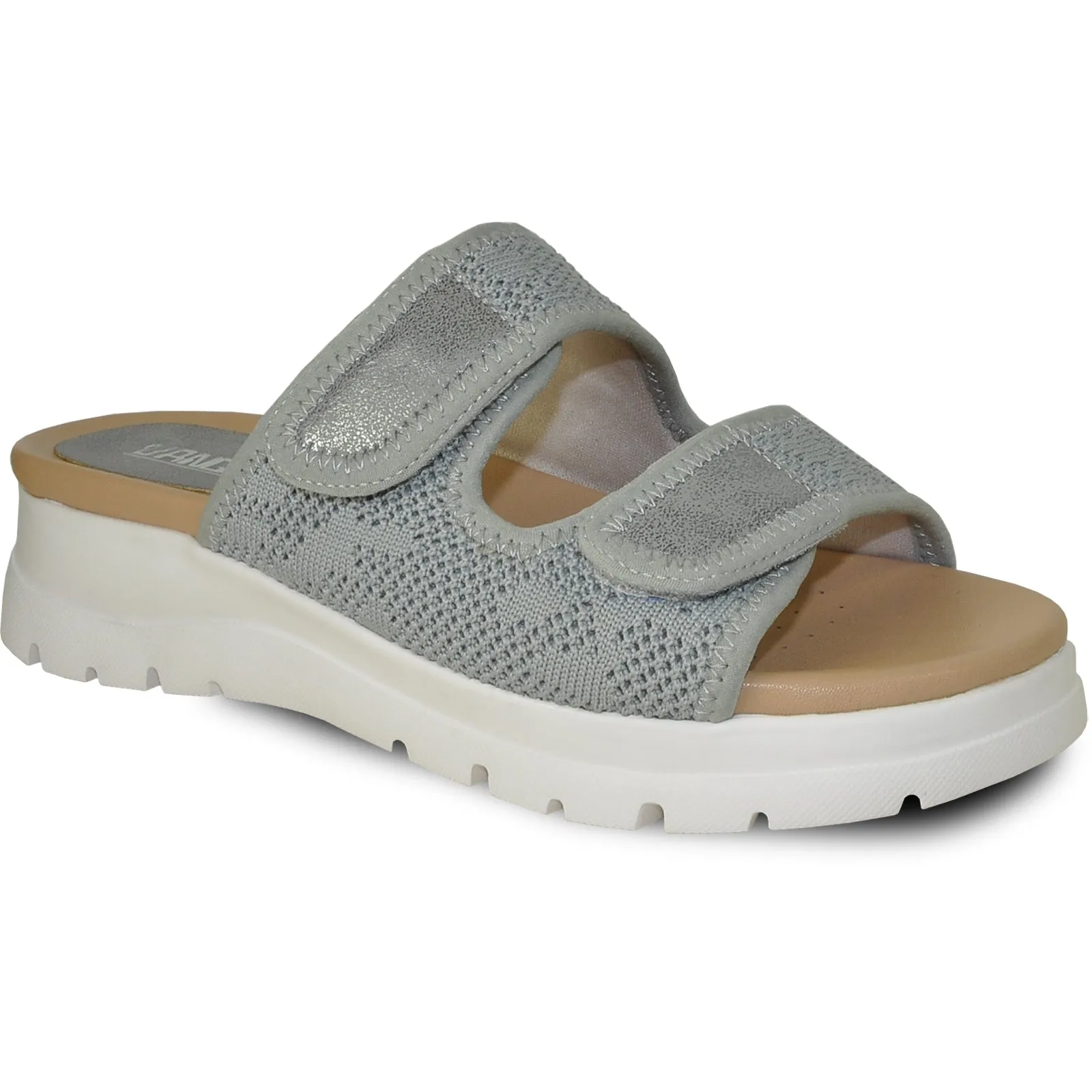 VANGELO Women Sandal LANA Comfort Wedge Sandal Grey