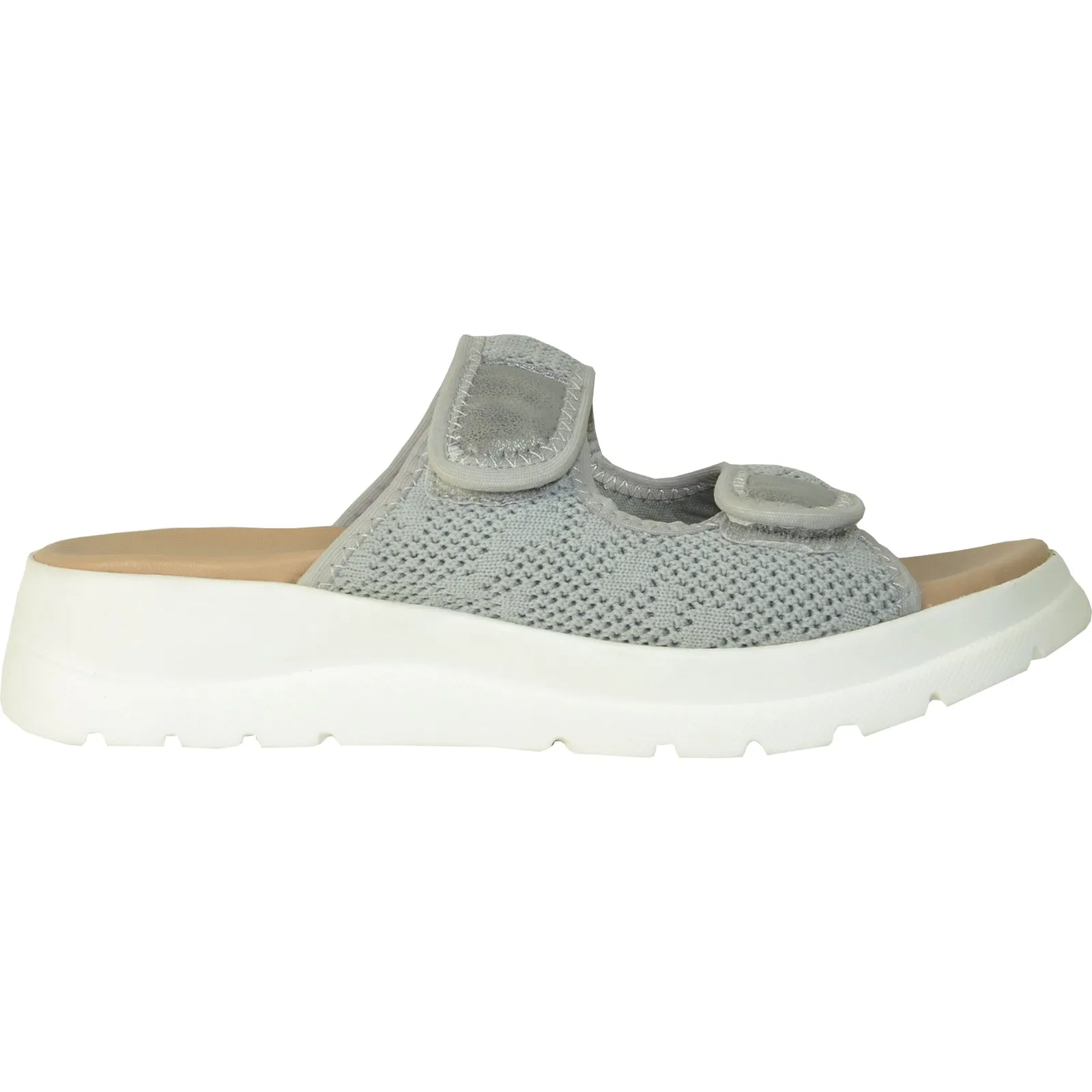 VANGELO Women Sandal LANA Comfort Wedge Sandal Grey