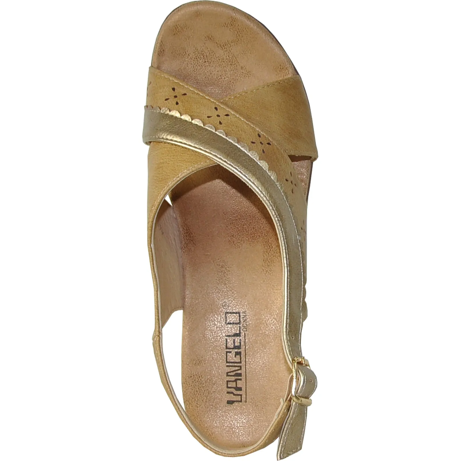 VANGELO Women Sandal PARKER Wedge Sandal Tan