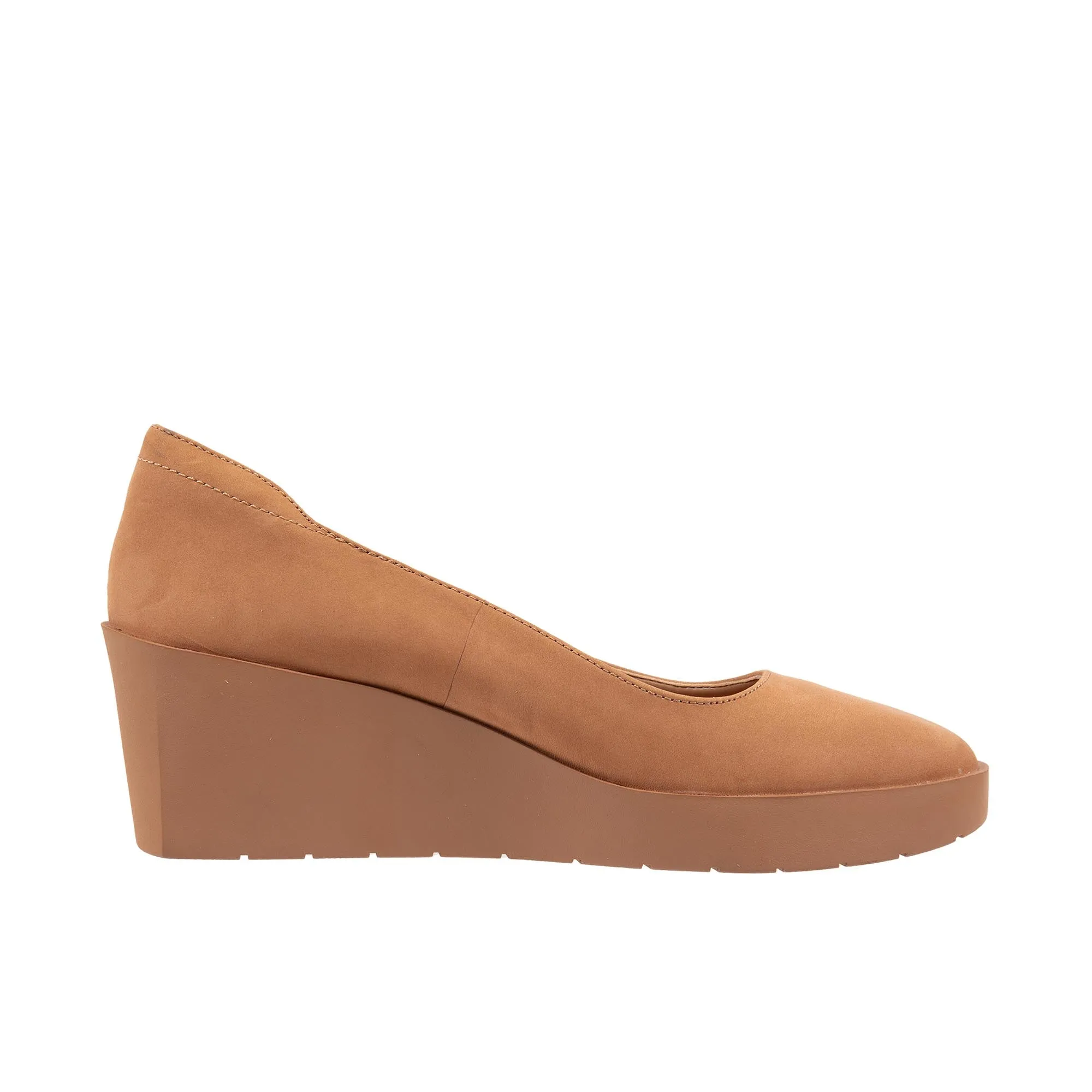 Vionic Womens Sereno Wedge Heel Camel